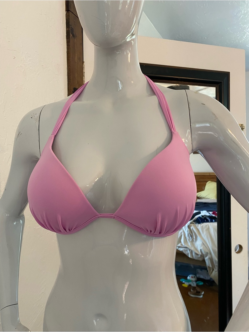 Victoria's Secret Pink Triangle Halter Bikini Top